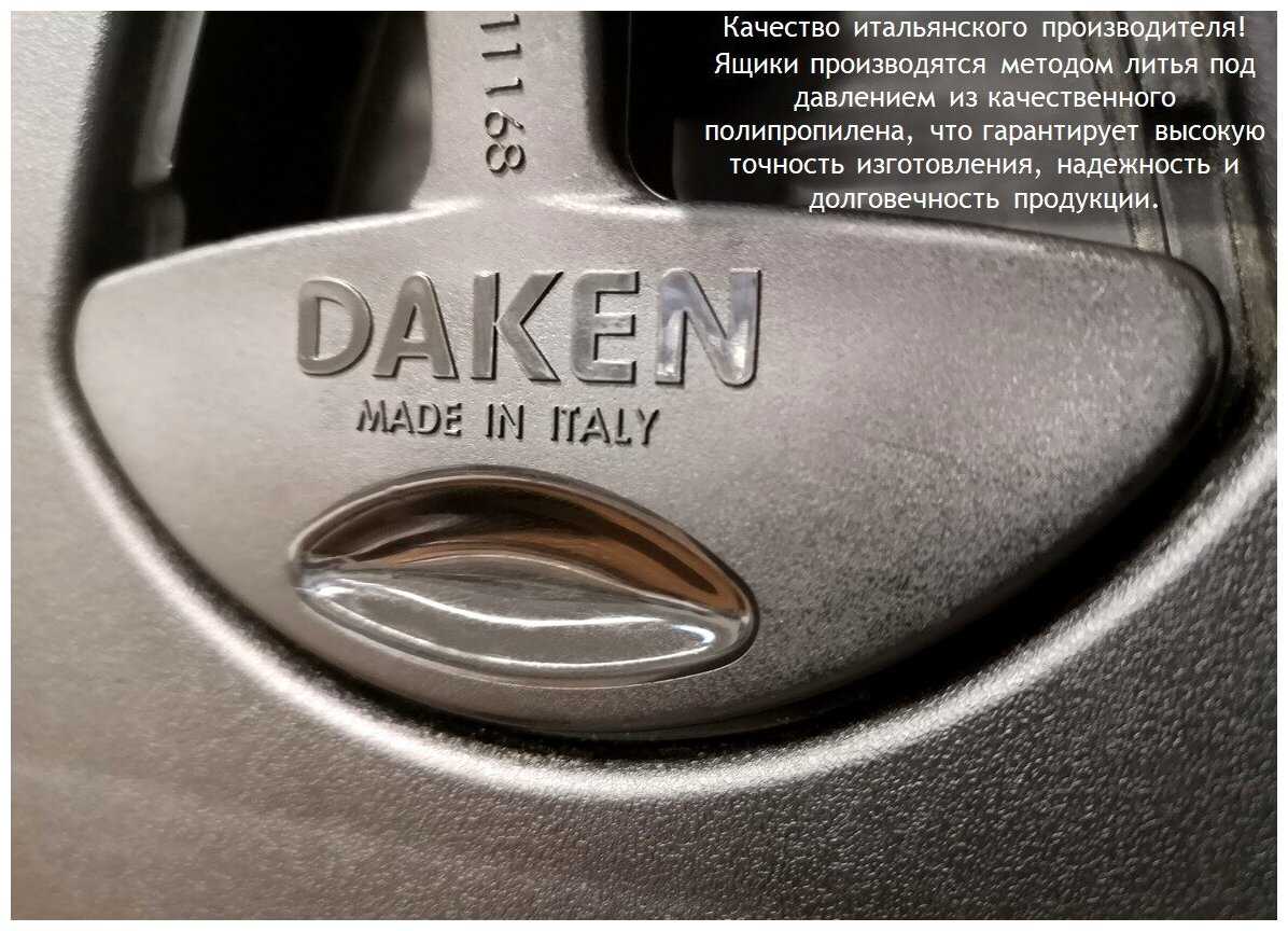 Ящик инструментальный пластиковый DAKEN JUST 81108. Размер 826х500х470 мм. фотография 4