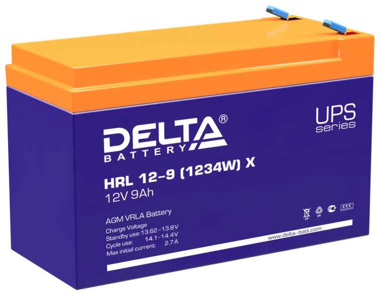 Аккумуляторная батарея DELTA Battery HRL 12-9 (1234W)