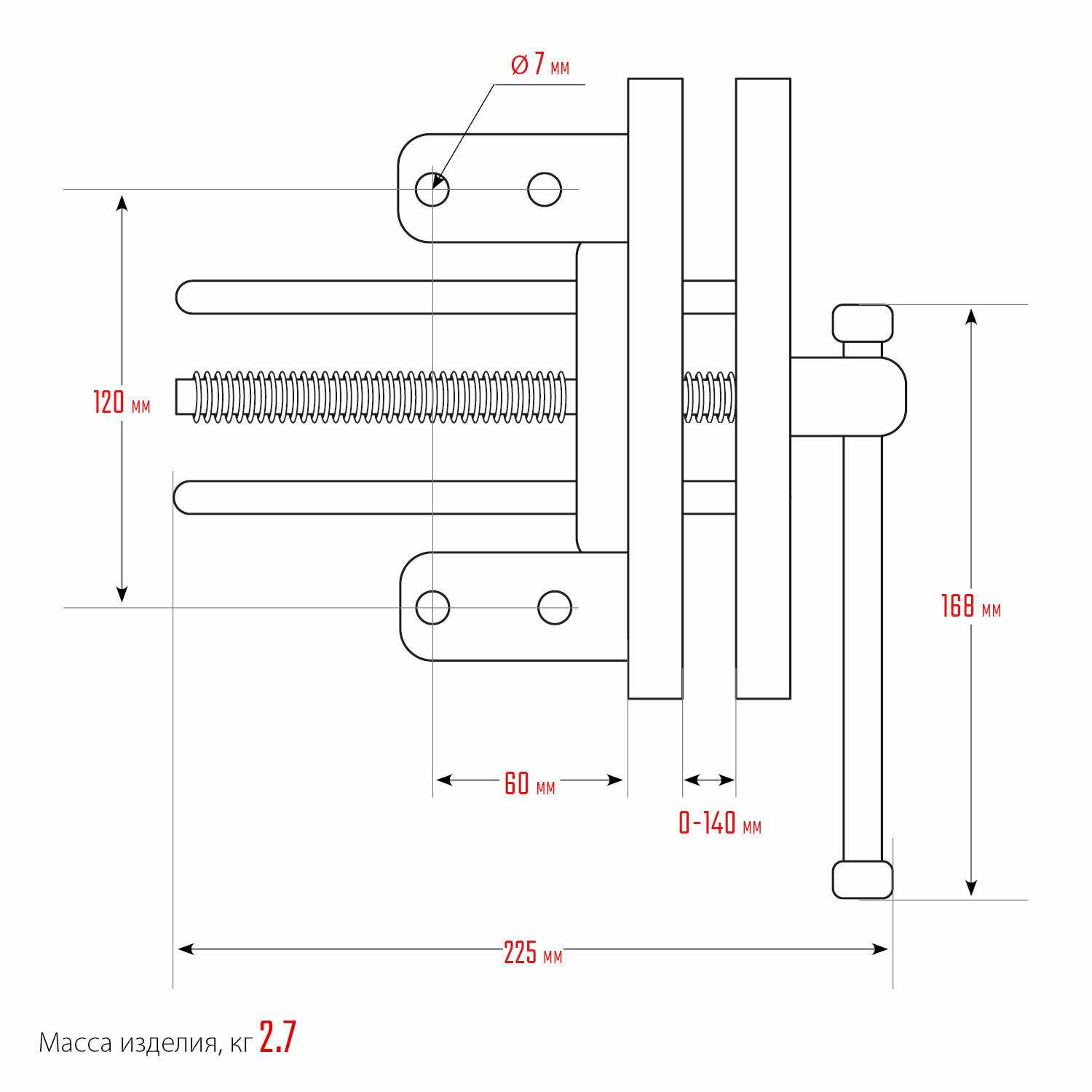 ЗУБР столярные тиски Профессионал (32730) фотография 10