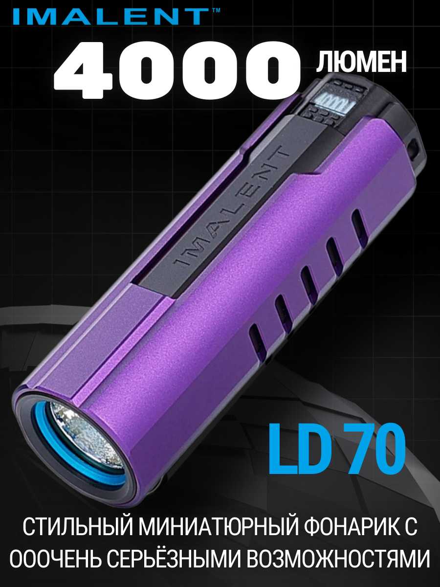 Светодиодный фонарик IMALENT LD70 (GOLDEN) фотография 27