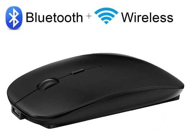 Беспроводная перезаряжаемая Bluetooth + Wireless мышь Booox фотография 3