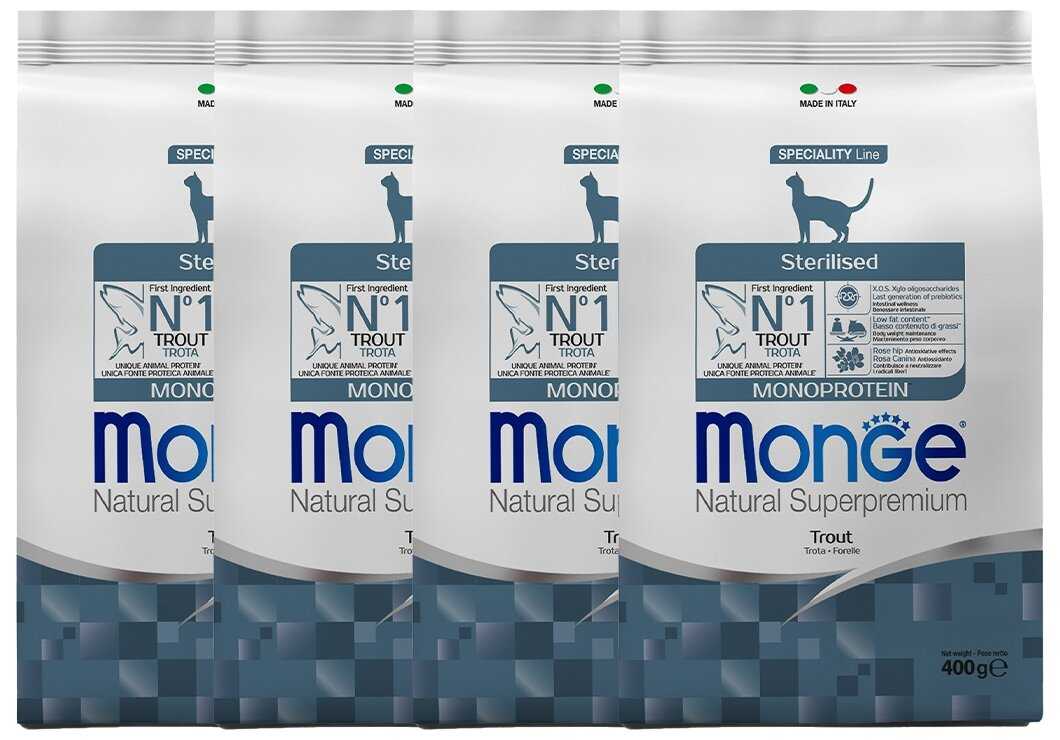 Корм Monge Natural Superpremium с форелью