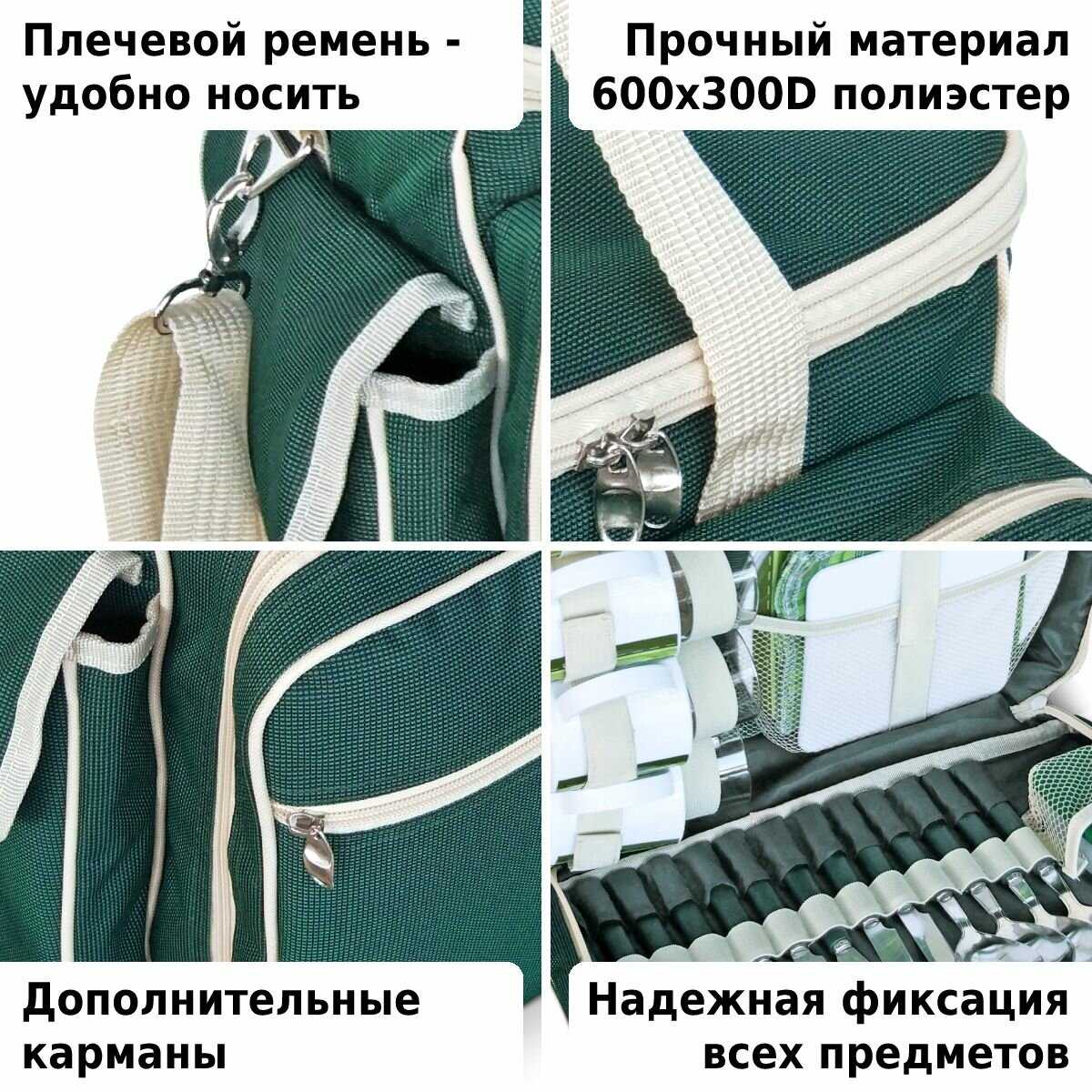 Набор для пикника Green Glade Набор для пикника на 4 персоны (Т3171) фотография 30