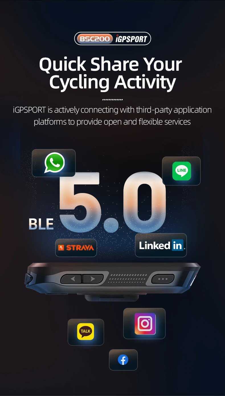 Велокомпьютер IGPSPORT BSC200 (BSC200C) фотография 10