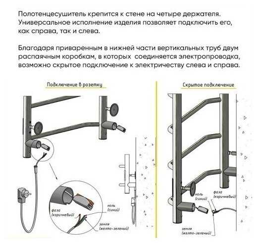 Электрический полотенцесушитель Тругор ПЭК сп 20 П ВГП универсальный фотография 8