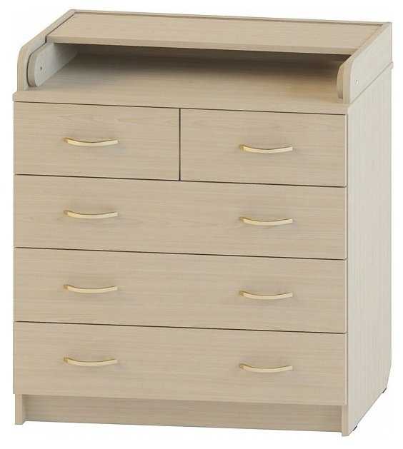 Пеленальный комод Атон Мебель Сириус 80/5 ЛДСП фотография 5