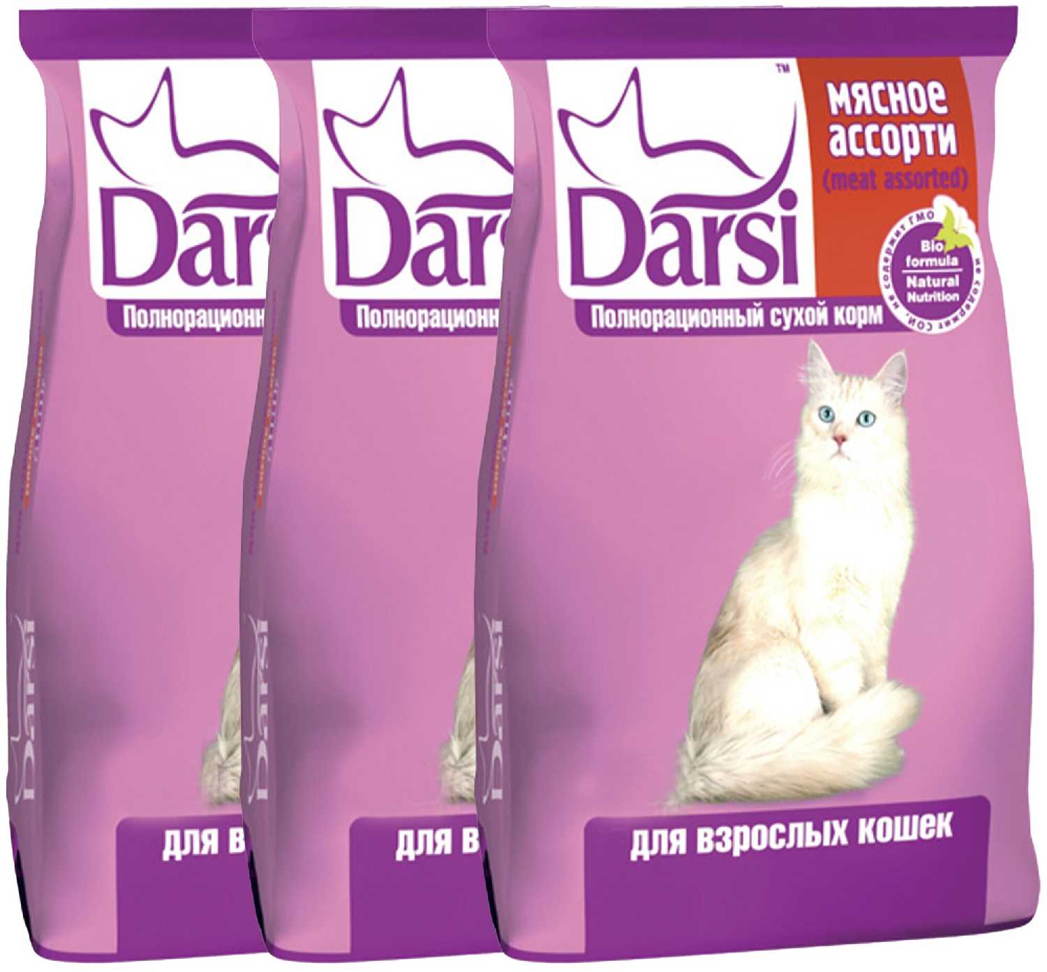 Корм для кошек Darsi с мясным ассорти фотография 3