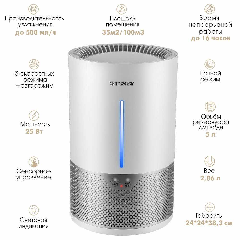Увлажнитель воздуха ENDEVER OASIS-280 фотография 5