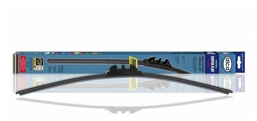 Щетка стеклоочистителя бескаркасная ALCA Super Flat Graphit 23