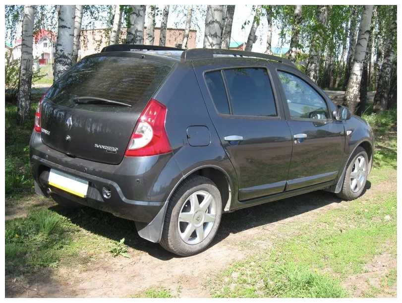 Рейлинги для Renault Sandero 2010-2014 серые фотография 1
