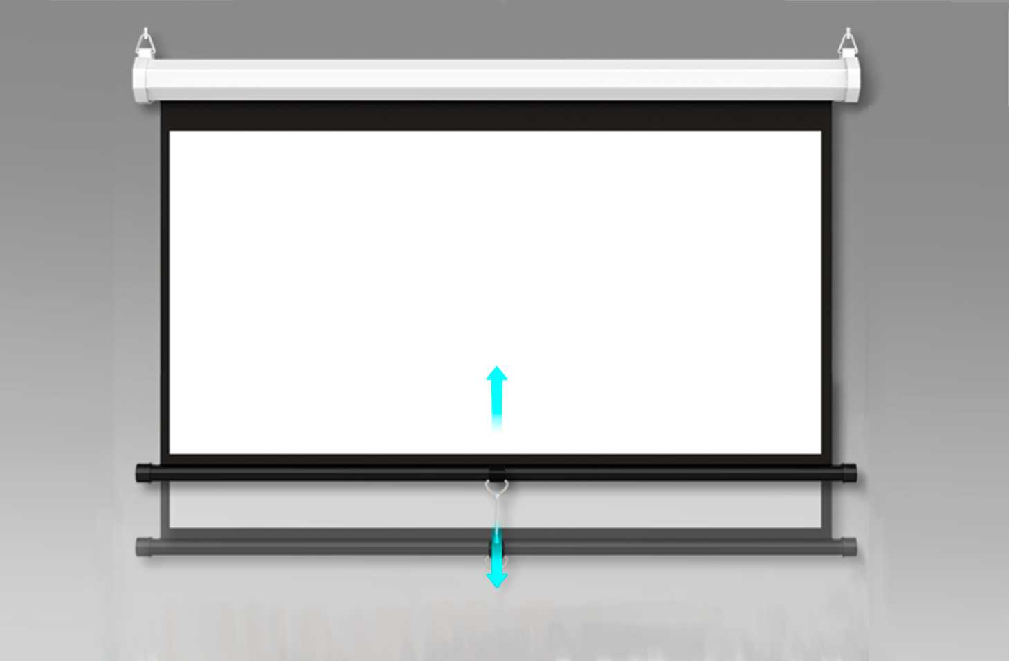 Пружинный экран для проектора Кубстер 221х124см (16:9) фотография 1