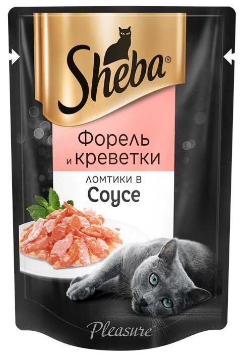 Корм для кошек Sheba Ломтики в соусе (Форель и Креветки)