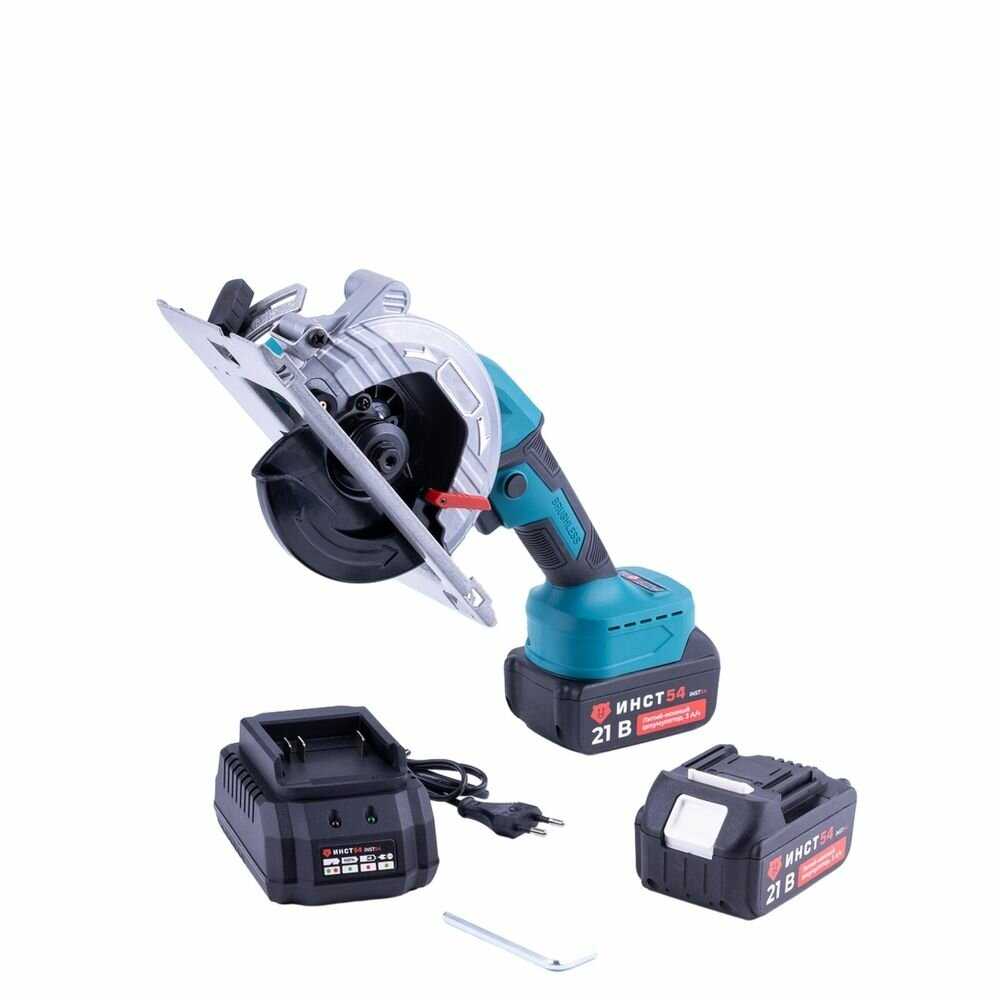 Аккумуляторная бесщеточная мини-циркулярная пила ИНСТ54 INDMCP21V3A-2-s фотография 1