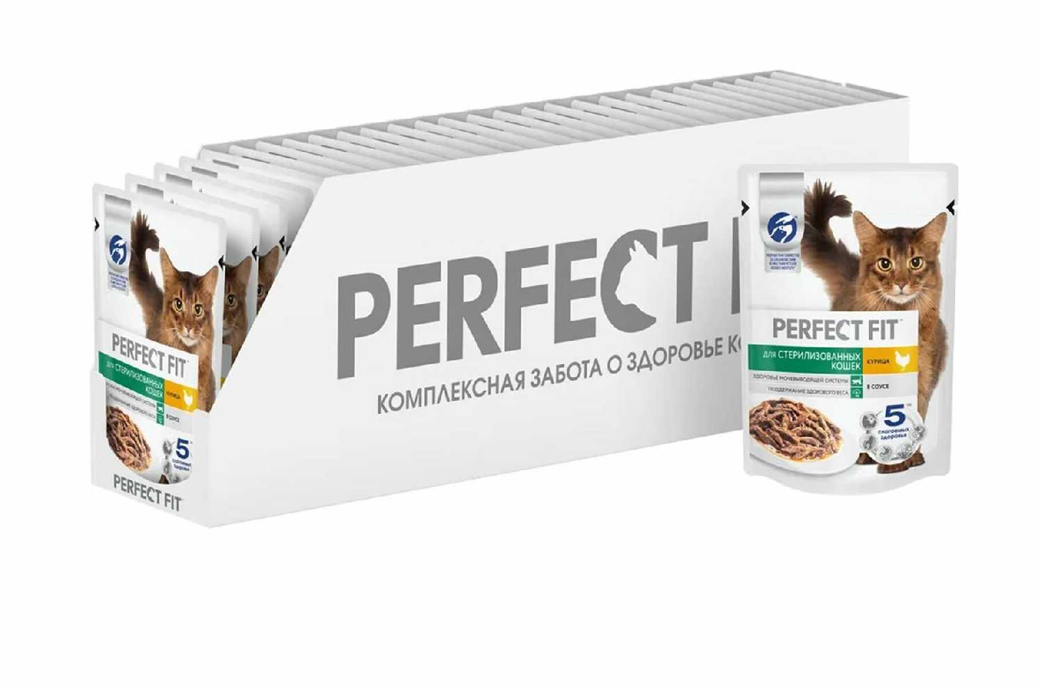 Корм для кошек Perfect Fit Sterile профилактика мкб и избыточного веса фотография 10