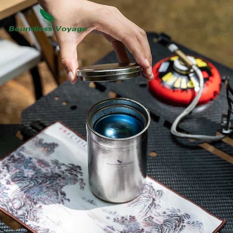 Титановая чайница Boundless Voyage с фильтром фотография 4