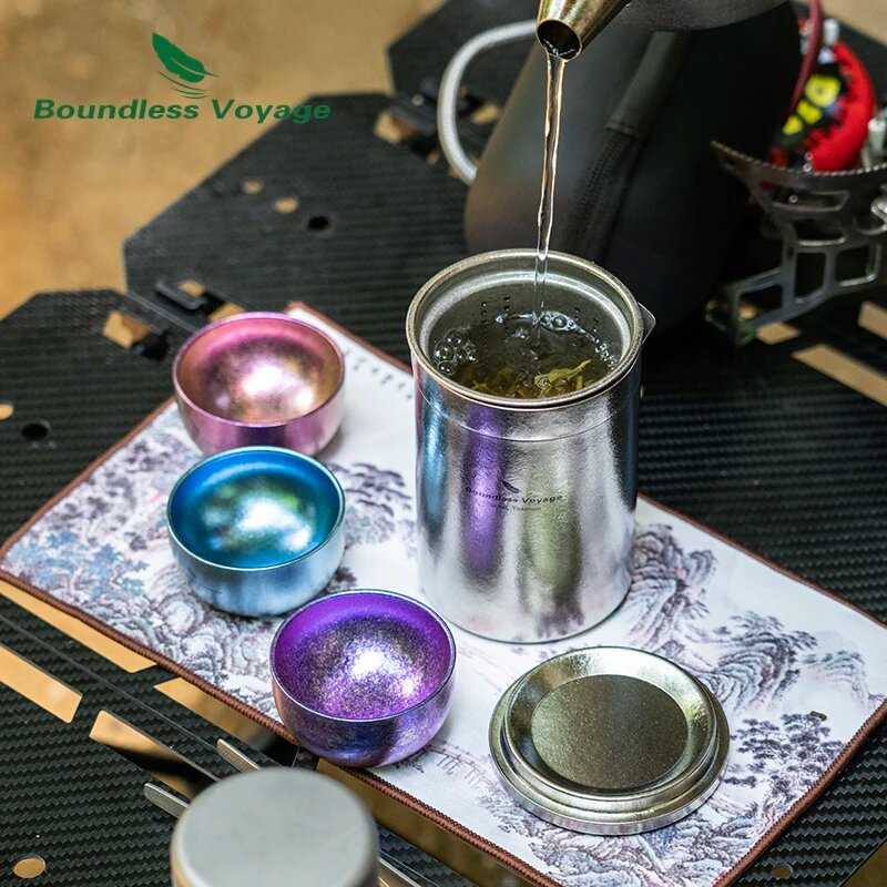 Титановая чайница Boundless Voyage с фильтром фотография 5