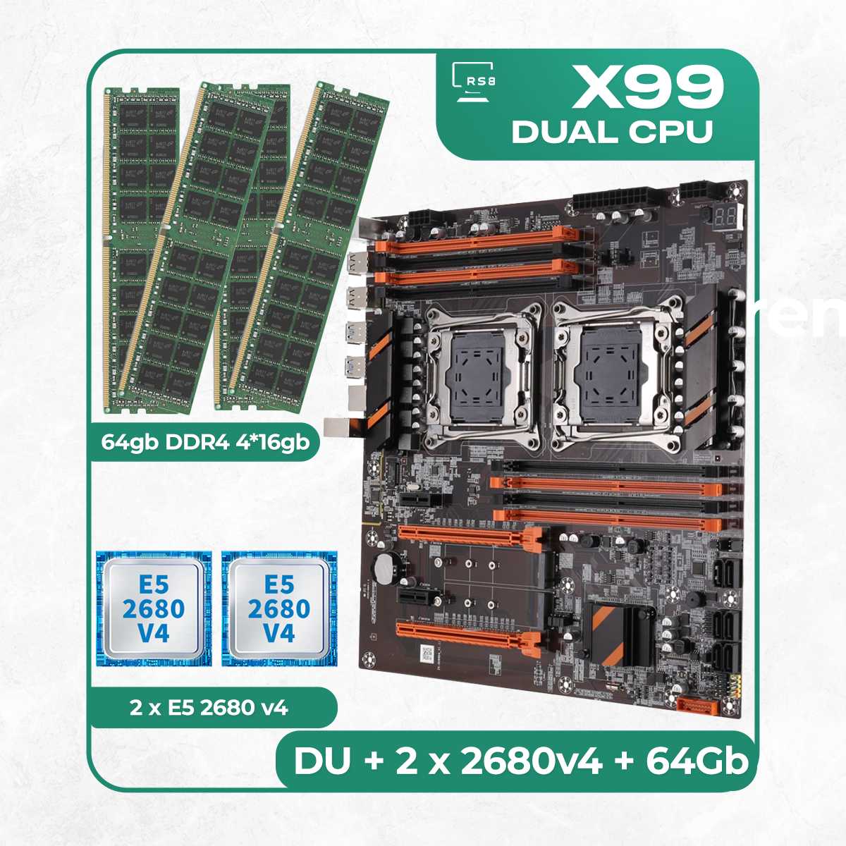Комплект материнской платы X99 ZX-DU99D4