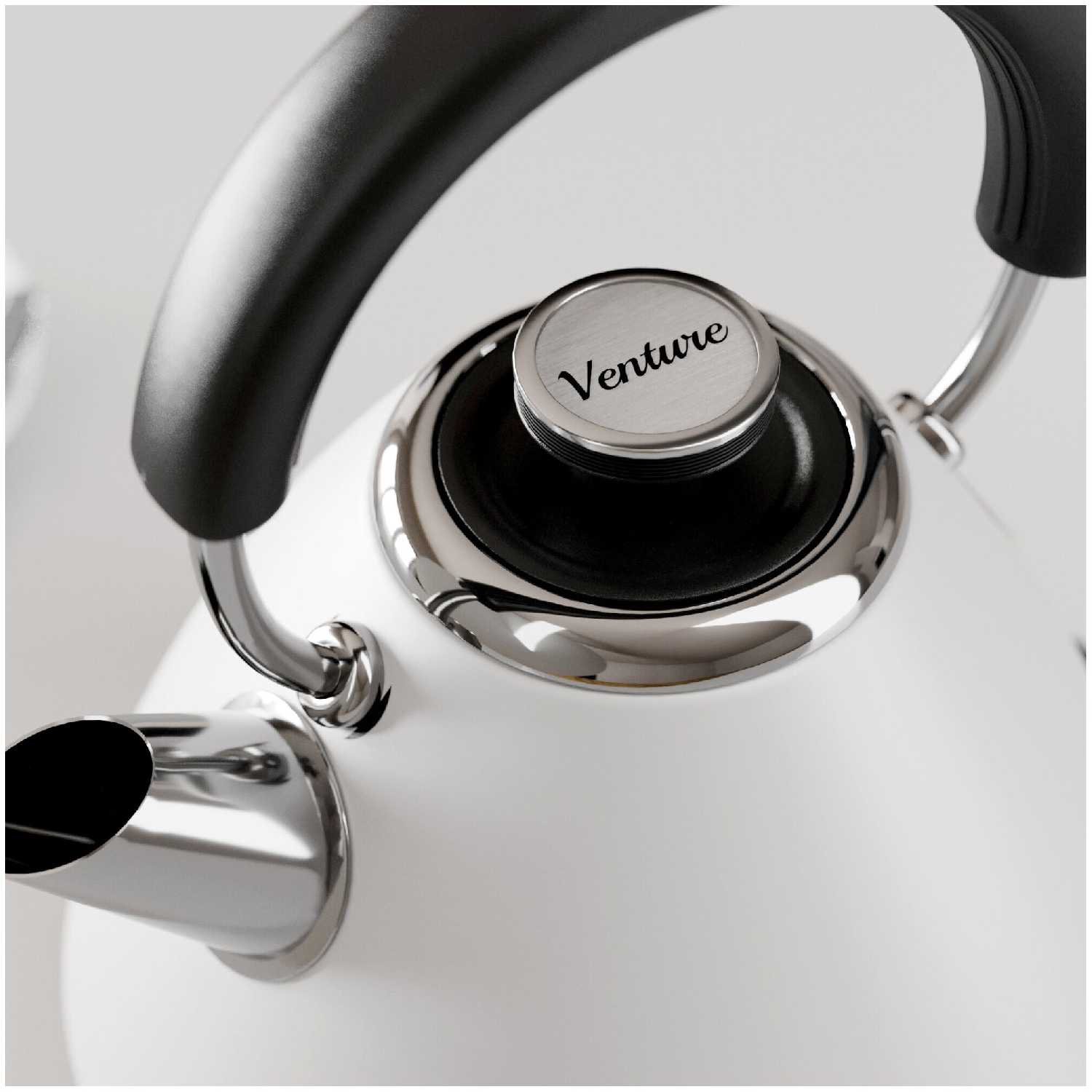 Morphy Richards Электрический чайник Venture Kettle White 100134 фотография 3