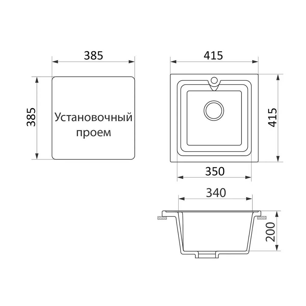 Врезная кухонная мойка GreenStone GRS-42 фотография 22