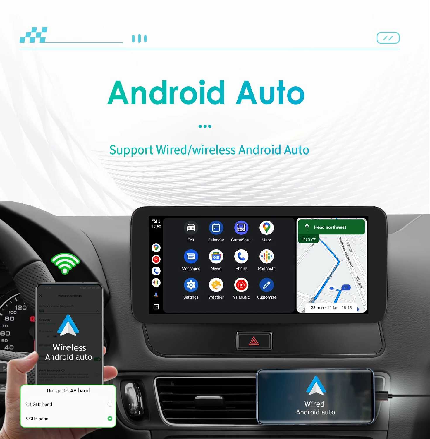 Автомобильный радиоприемник Android Android GPS (7862) фотография 20