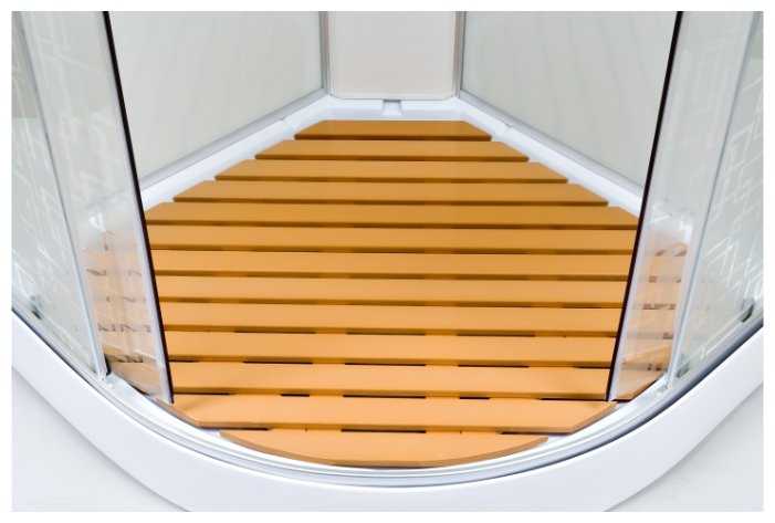 Душевая кабина Deto 1510 с гидромассажем и электрикой низкий поддон 100см*100см фотография 3