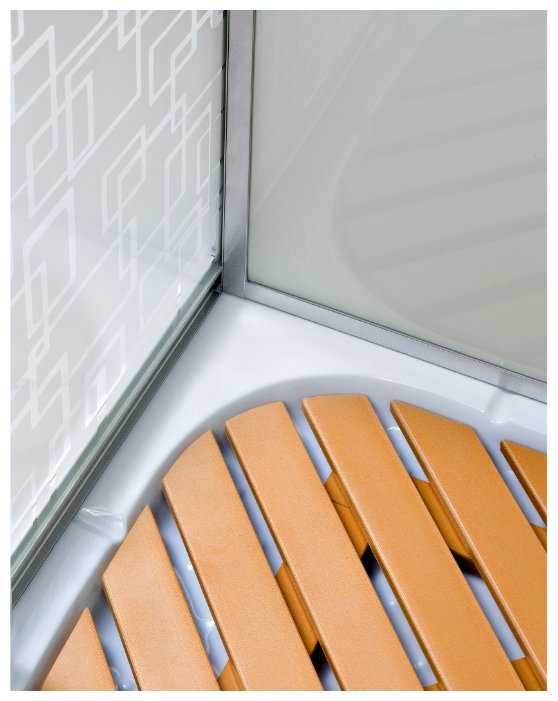 Душевая кабина Deto 1510 с гидромассажем и электрикой низкий поддон 100см*100см фотография 4