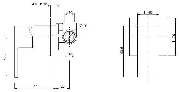 Смеситель Cezares Unika-DIM-02 фотография 3