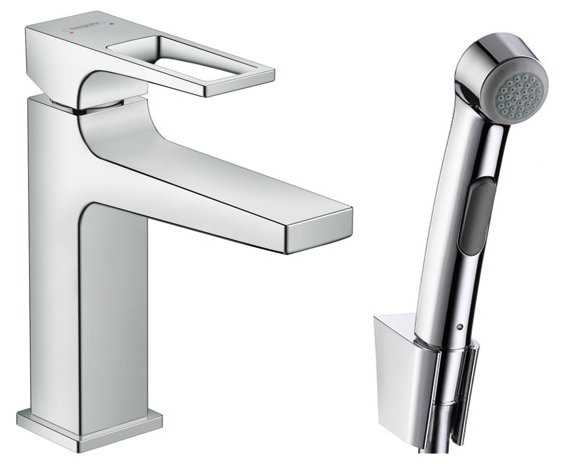 Смеситель для раковины (умывальника) hansgrohe Metropol 74522000, рычажный