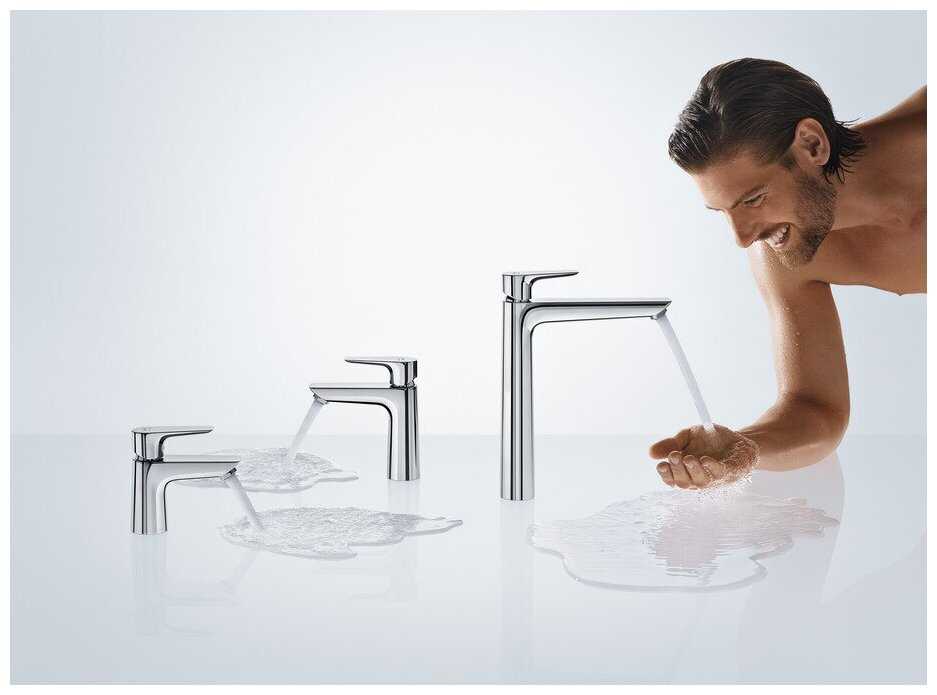 Смеситель для раковины (умывальника) hansgrohe Talis E 71717000, рычажный фотография 11