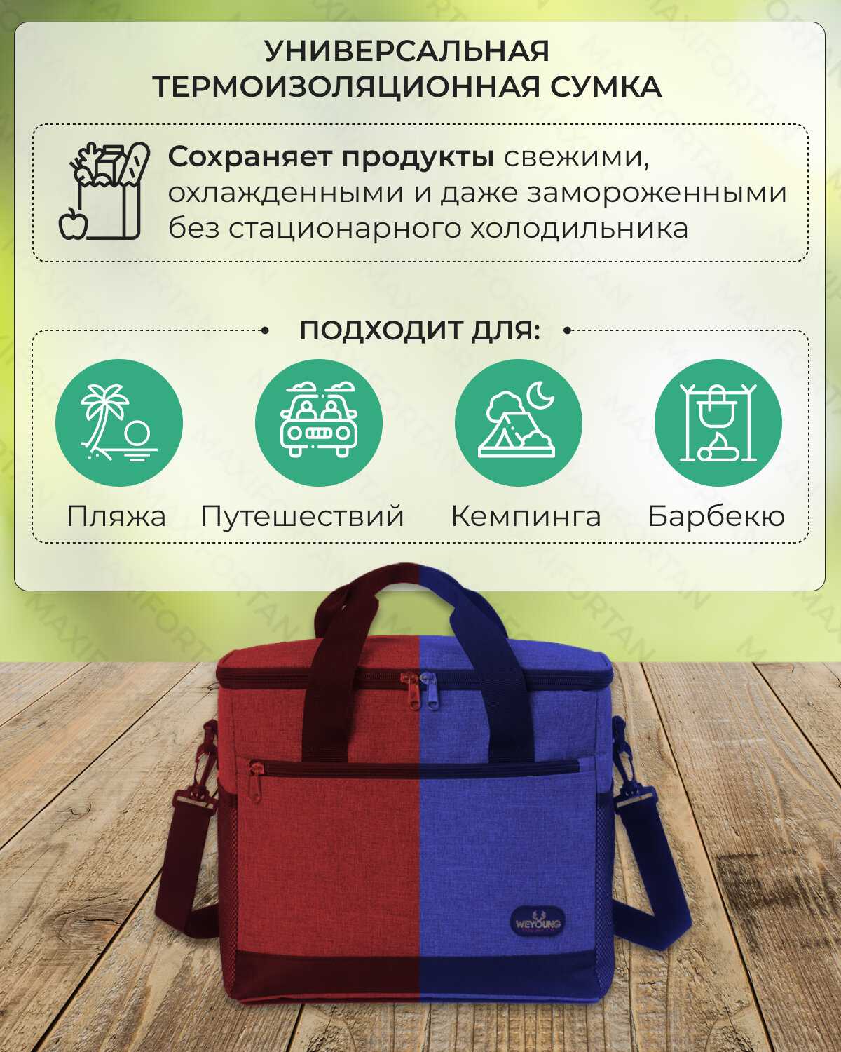 Сумка-холодильник MAXIFORTAN Сумка-холодильник 30 л (MAXIFORTAN) фотография 24