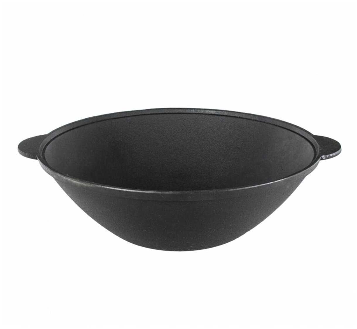 Сковорода-вок Камская посуда, 2,7 л, с алюминиевой крышкой фотография 1