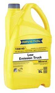Полусинтетическое моторное масло RAVENOL Low Emission Truck SAE 15W-40 фотография 1