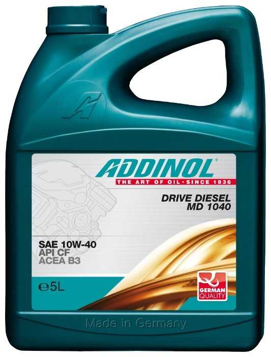 Полусинтетическое моторное масло ADDINOL Drive Diesel MD 1040 SAE 10W-40