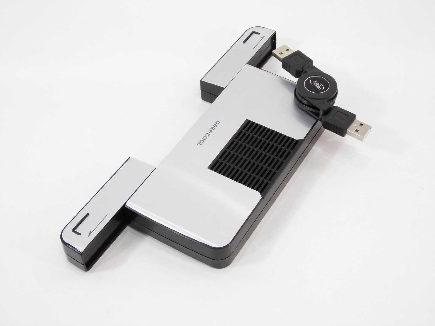 Подставка для ноутбука Deep Cool N10 (2xUSB порта, вентилятор 50х15мм, размер 153x93x23мм) фотография 6
