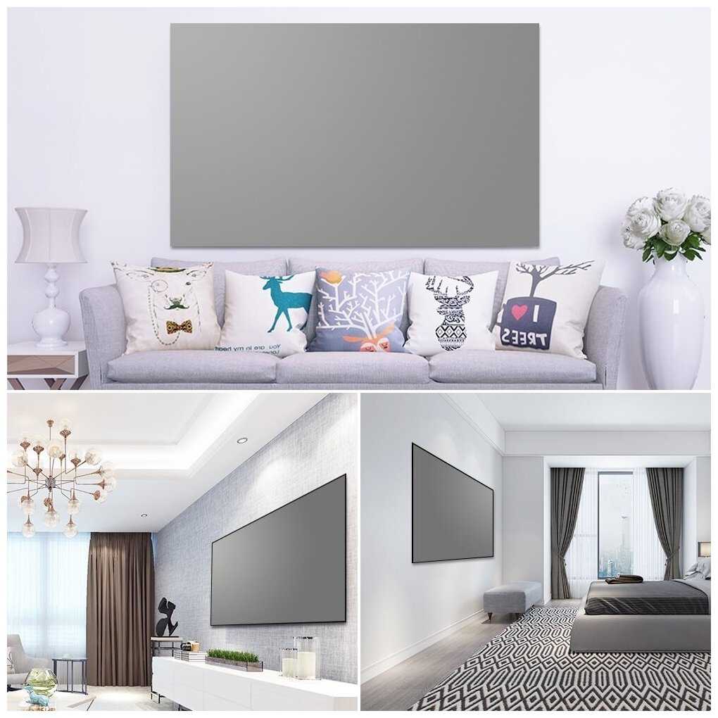 Светоотражающий проекционный экран TOUYINGER 120 дюймов фотография 3