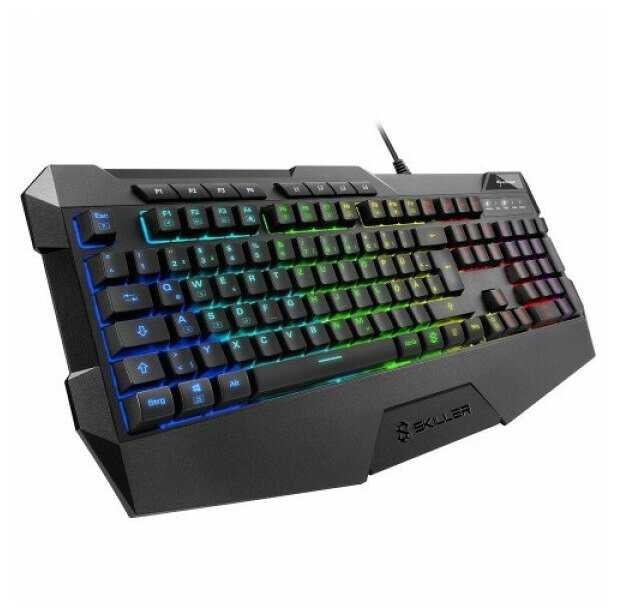 Sharkoon Skiller SGK4 Игровая клавиатура (резиновые колпачки, RGB подсветка, USB) фотография 11