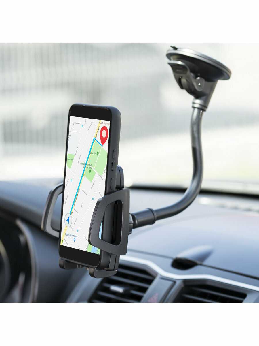 Держатель для телефона в авто на стекло SONNEN 354921 [50-100 мм, 360°] фотография 7