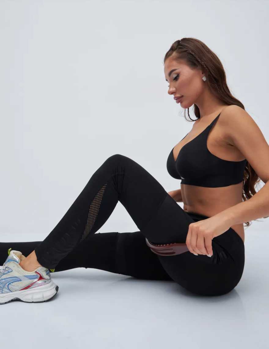 Антицеллюлитный ручной массажер Палка гуаша деревянная фотография 9