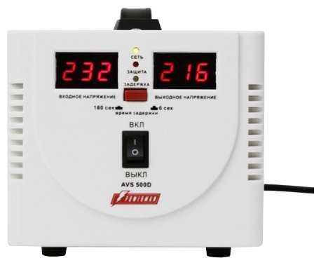 Стабилизатор напряжения однофазный Powerman AVS 500D фотография 1
