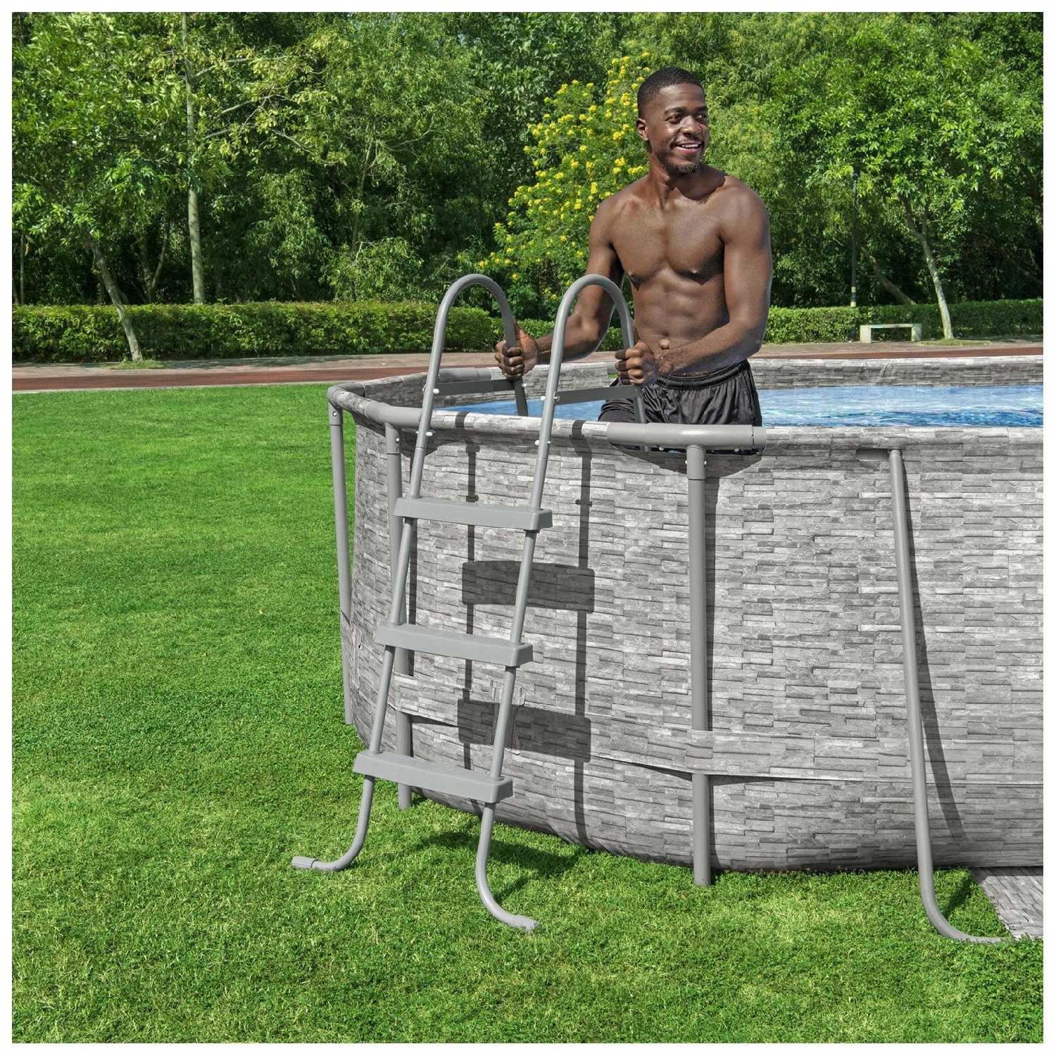 Каркасный бассейн Bestway Power Steel Swim Vista Series II фотография 9
