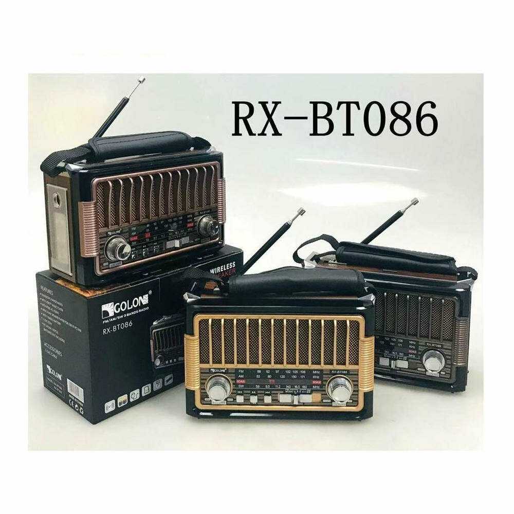 Ретро радиоприемник MyLatso портативный радио плеер (Bluetooth FM USB MP3 TF SD) фотография 13