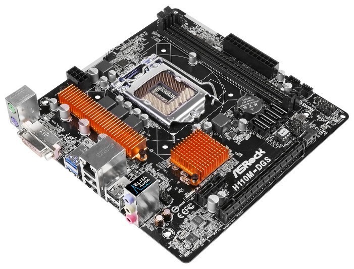 Материнская плата ASRock H110M-DGS фотография 1