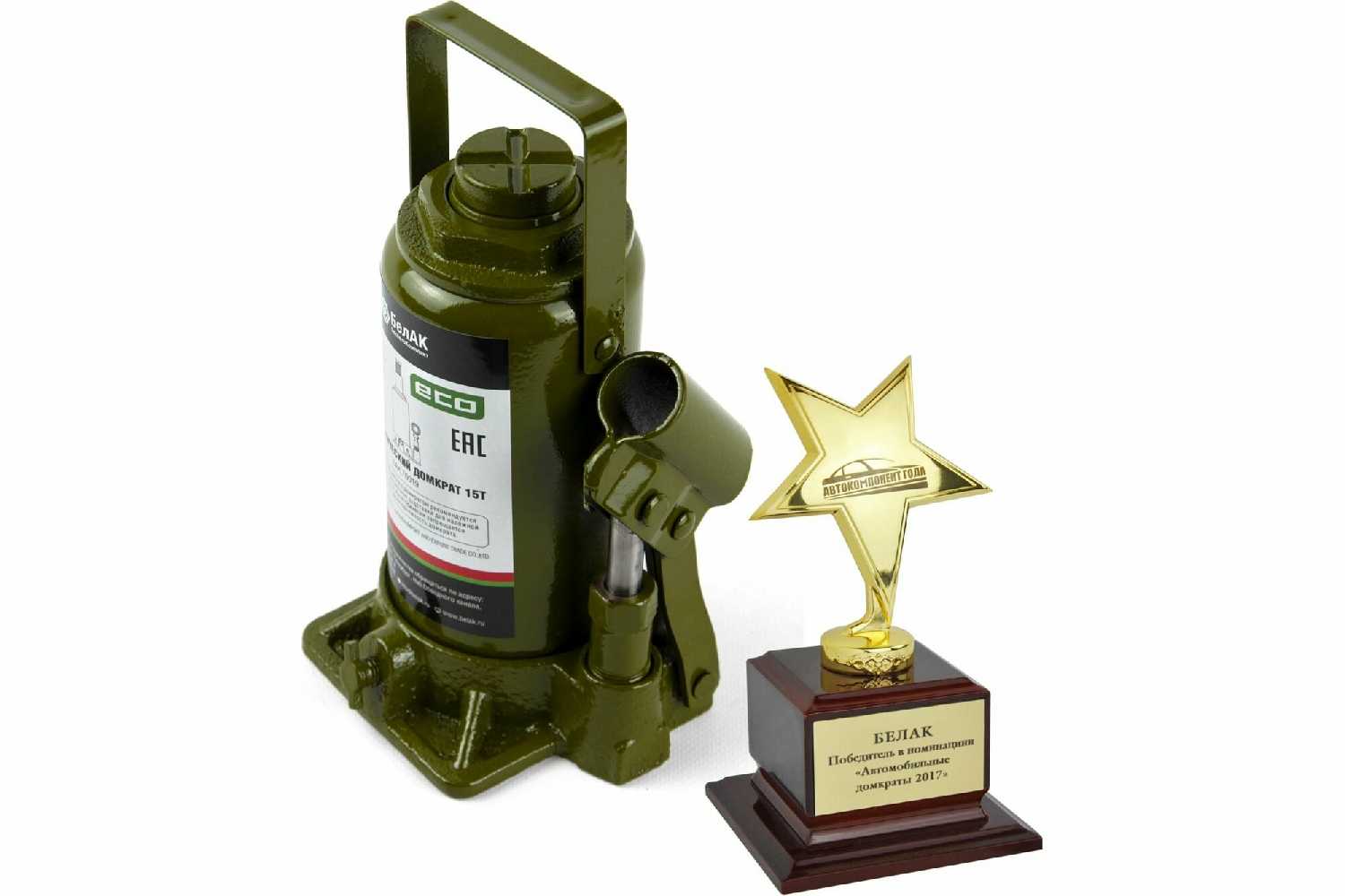 Домкрат бутылочный гидравлический БелАК ЭКО БАК (70019) фотография 15