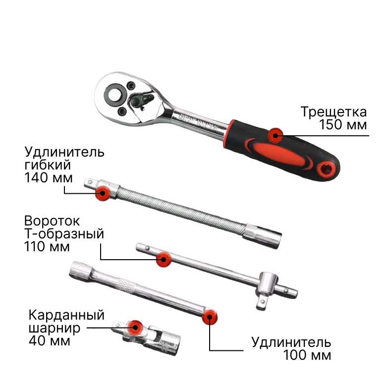 Набор инструментов Homium Kit 46 предметов фотография 6