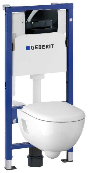 Унитаз с инсталляцией подвесной GEBERIT Renova 500.103.DW.R с горизонтальным выпуском