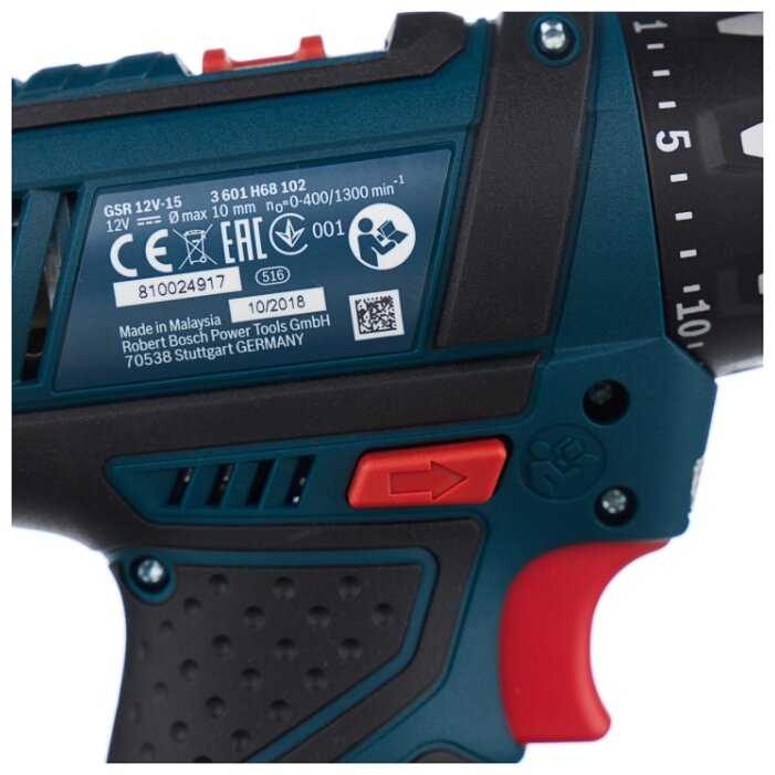 Аккумуляторная дрель-шуруповерт BOSCH GSR 12V-15 601.868.122 фотография 5