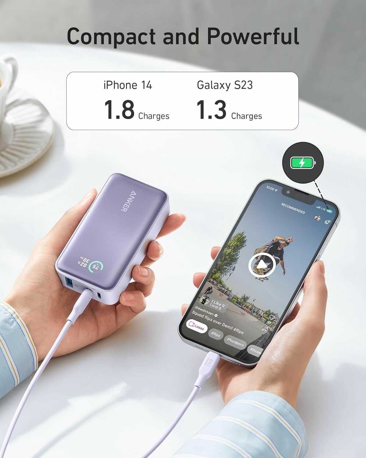 Внешний аккумулятор Anker PowerCore 30 Вт (533) фотография 3