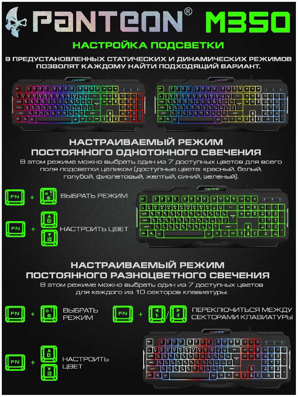 Мембранная игровая клавиатура LIGHT PANTEON M350 фотография 1