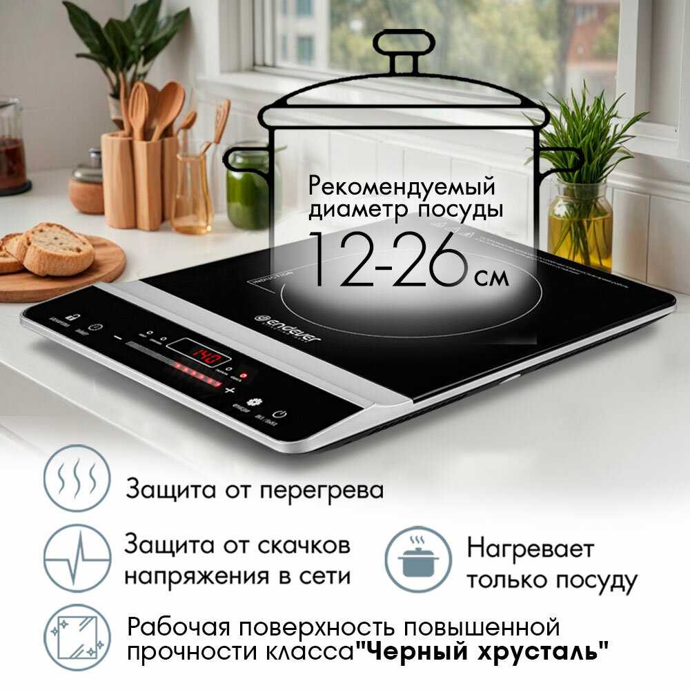 Индукционная плитка ENDEVER Skyline IP-65 1800 Вт фотография 4