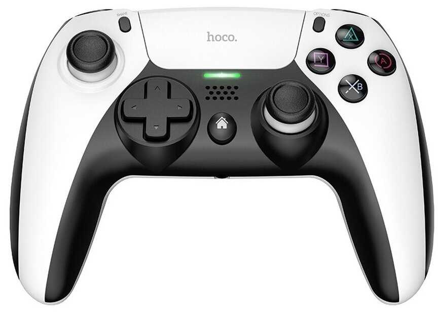Геймпад HOCO GM9 multi-function gamepad, беспроводной, черно-белый совместим с PS4 фотография 4